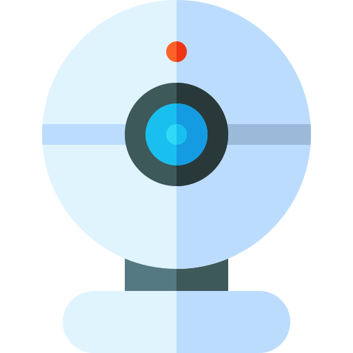 kamerka internetowa Basic Rounded Flat ikona