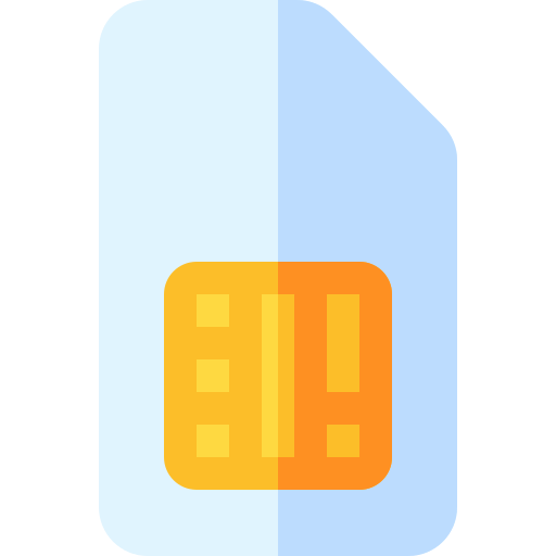 simカード Basic Rounded Flat icon