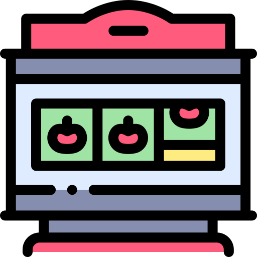 spielautomat Detailed Rounded Lineal color icon