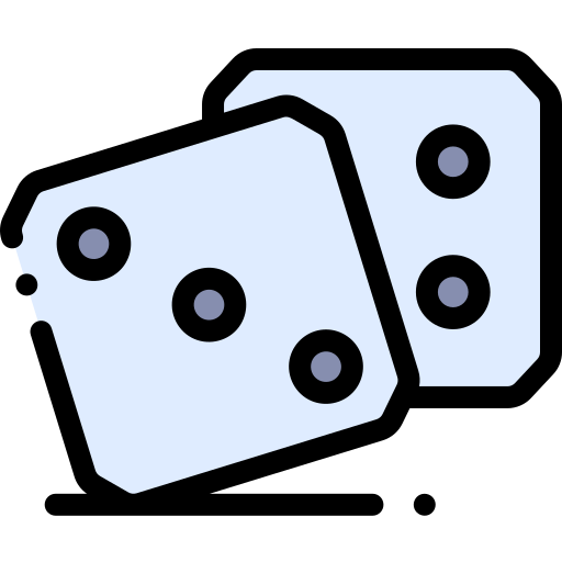 Dice Detailed Rounded Lineal color icon