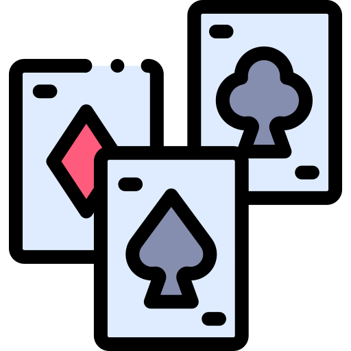 카드 놀이 Detailed Rounded Lineal color icon
