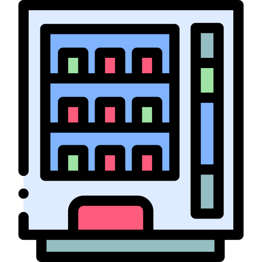 자판기 Detailed Rounded Lineal color icon