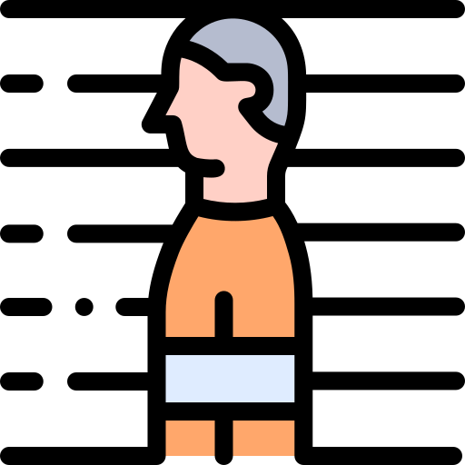 囚人 Detailed Rounded Lineal color icon
