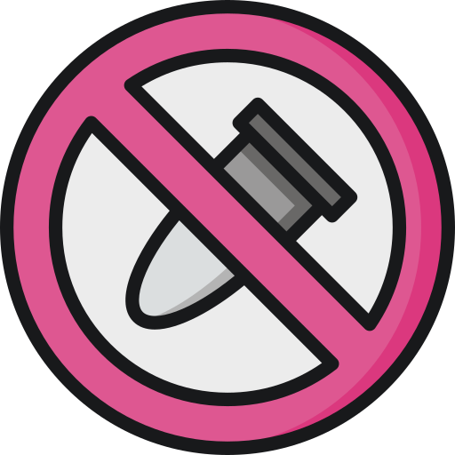 No bombs Special Lineal color icon