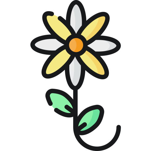 Flor Special Lineal color icono