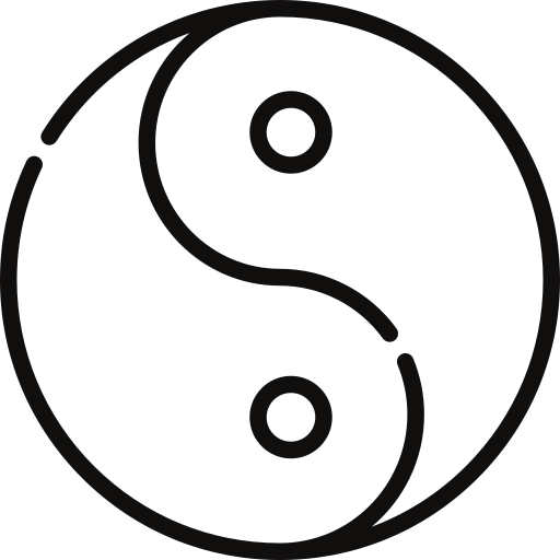 Ying yang Special Lineal icon