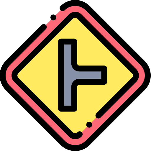 Intersección Detailed Rounded Lineal color icono