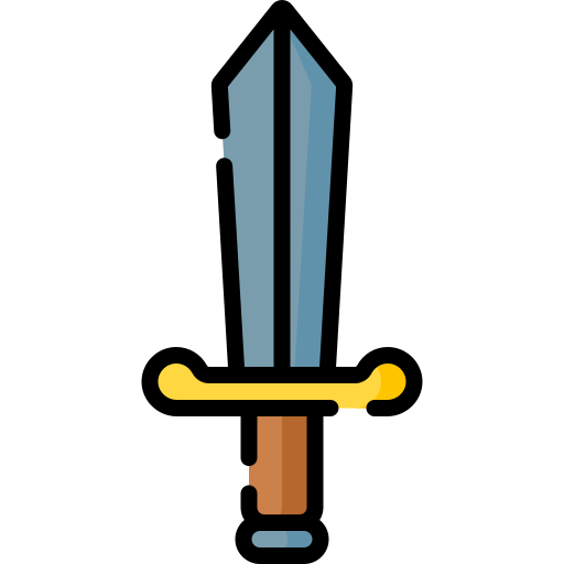 zwaard Special Lineal color icoon