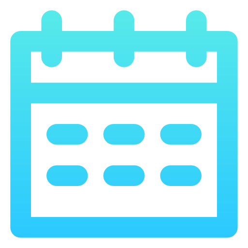 Calendars Generic gradient outline icon