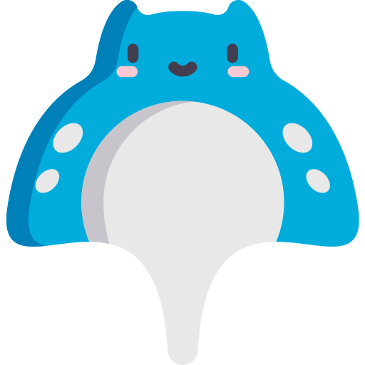 Stingray Kawaii Flat icon