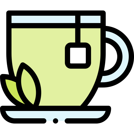 zielona herbata Detailed Rounded Lineal color ikona