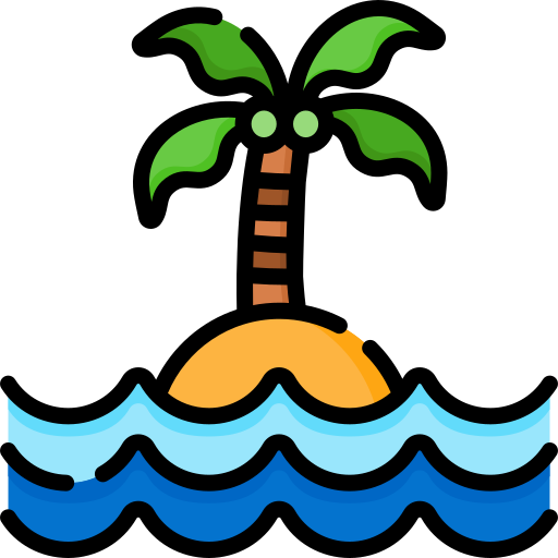 Isla Special Lineal color icono