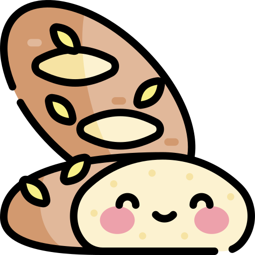 빵 Kawaii Lineal color icon