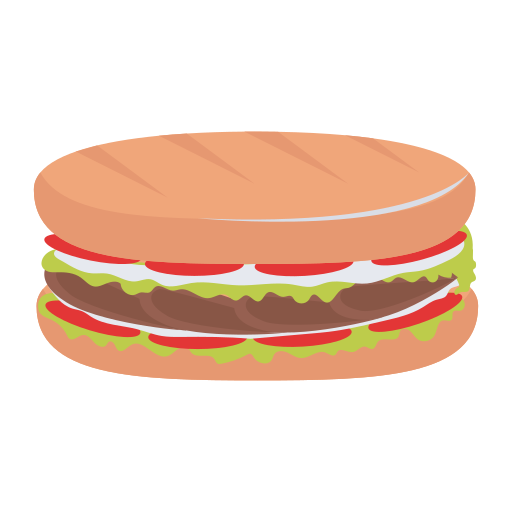 hamburger Dinosoft Flat icona