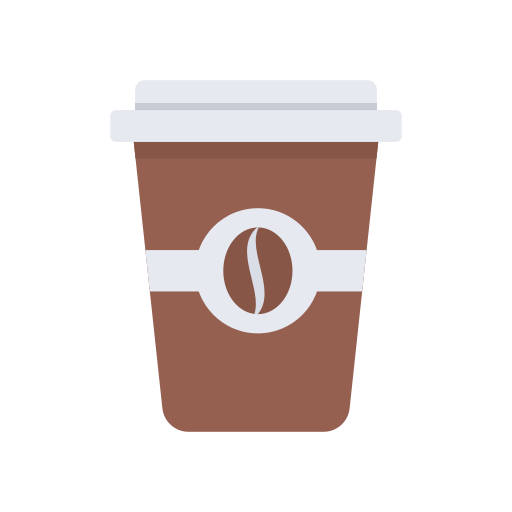 커피 컵 Dinosoft Flat icon