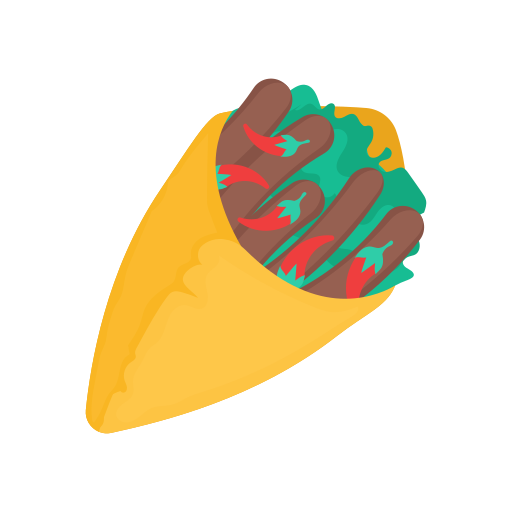 Shawarma Dinosoft Flat icon