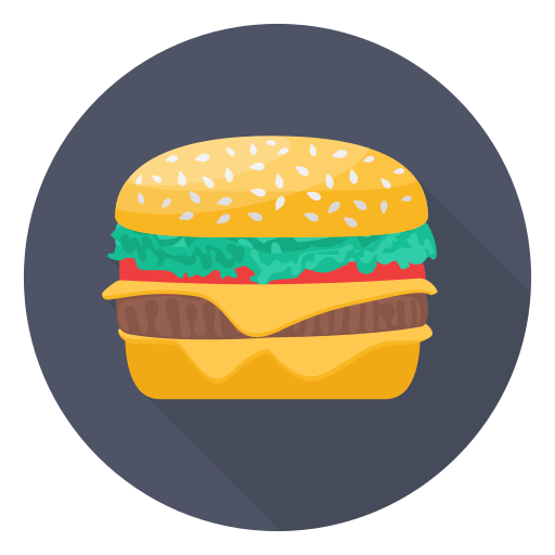 burger Dinosoft Circular Icône