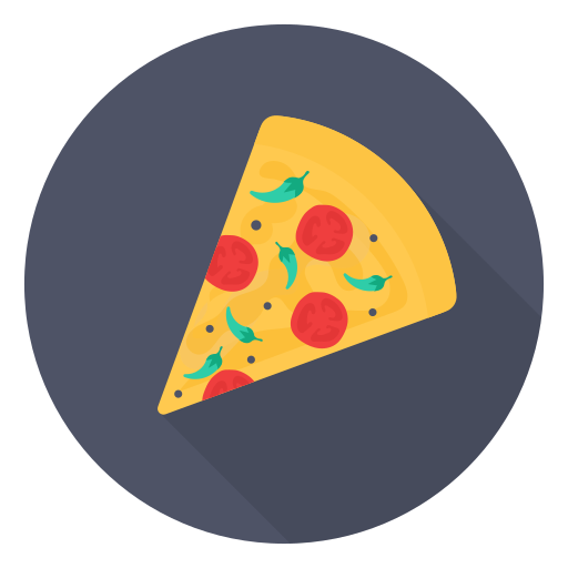 Pizza Dinosoft Circular Ícone