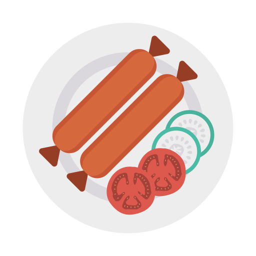 Sausage Dinosoft Flat icon