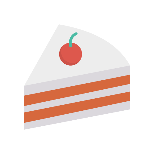 Porción de tarta Dinosoft Flat icono