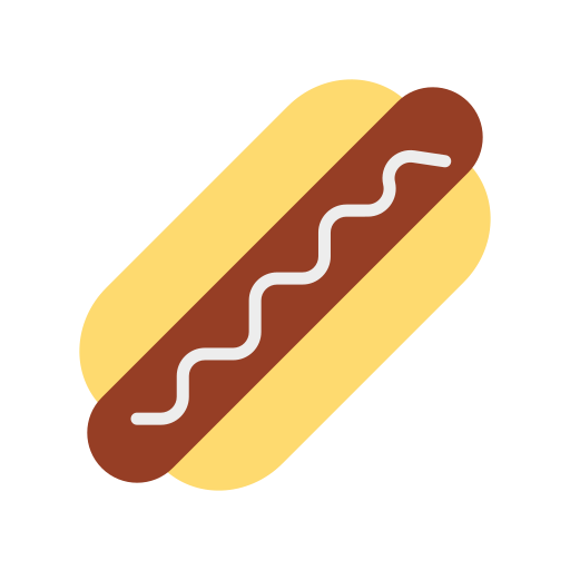 hot dog Dinosoft Flat icono