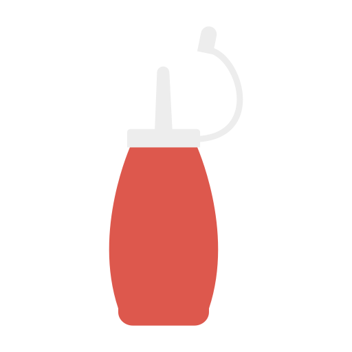 Ketchup Dinosoft Flat icono