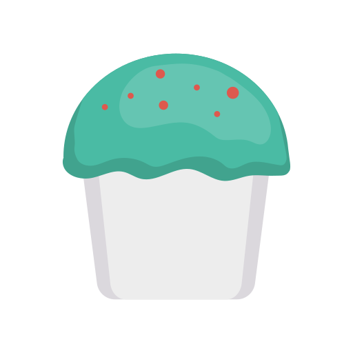 Muffin Dinosoft Flat icono