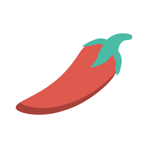 Chile rojo Dinosoft Flat icono
