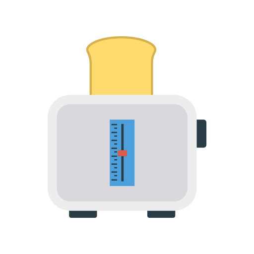 toaster Dinosoft Flat icon