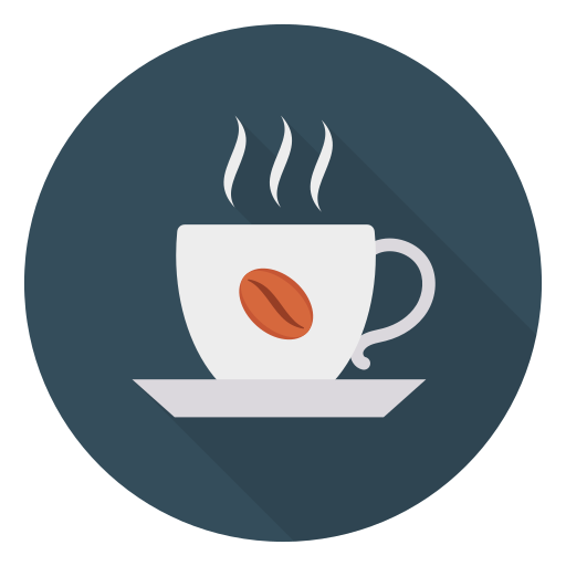 Coffee cup Dinosoft Circular icon