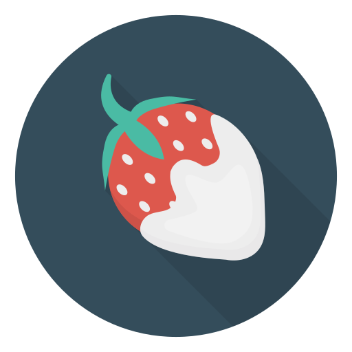Strawberry Dinosoft Circular icon