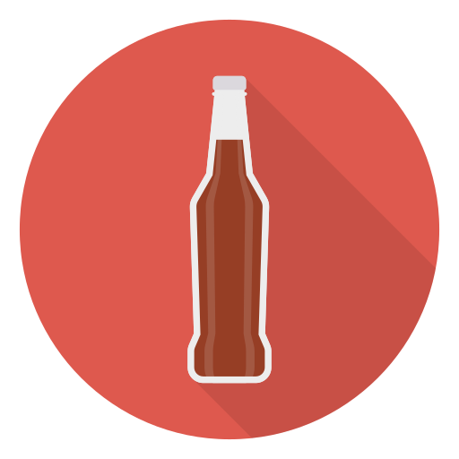 Bebida sin alcohol Dinosoft Circular icono