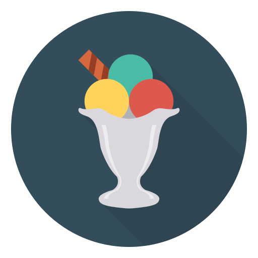 Ice cream Dinosoft Circular icon