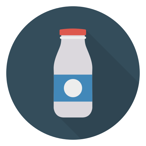 Milk Dinosoft Circular icon