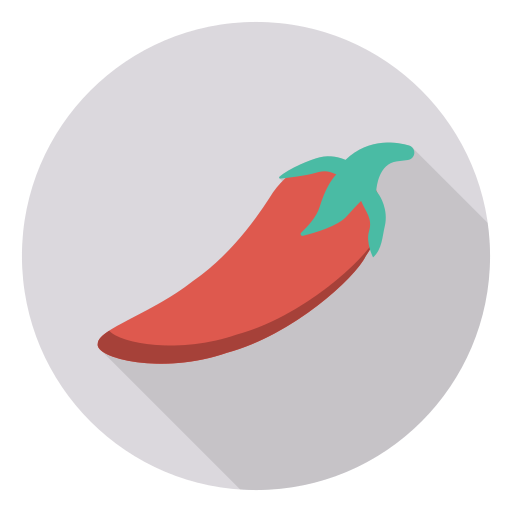 czerwona papryczka chilli Dinosoft Circular ikona