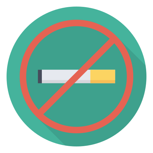 Proibido fumar Dinosoft Circular Ícone