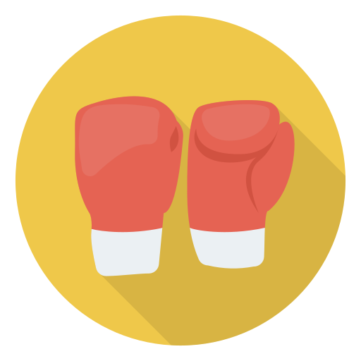 Boxing gloves Dinosoft Circular icon