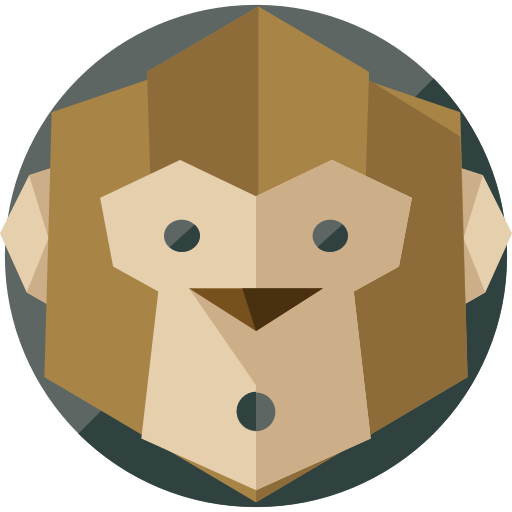 Monkey Roundicons Flat icon