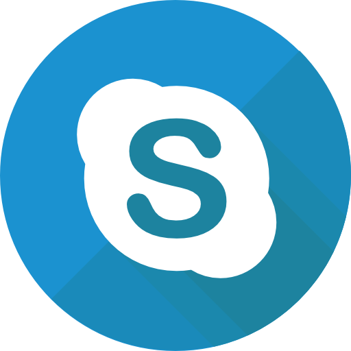 Skype Roundicons Circle flat icon