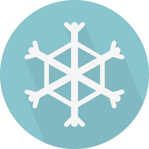 雪 Pixel Perfect Flat icon