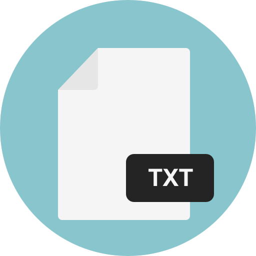 txt Pixel Perfect Flat icono