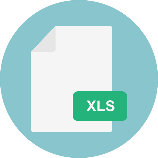 Xls Pixel Perfect Flat icon