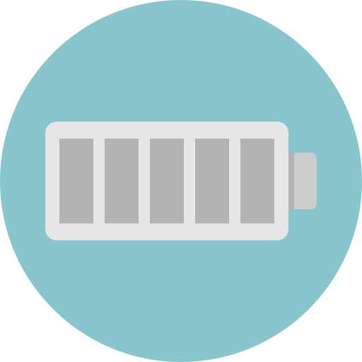 lege batterij Pixel Perfect Flat icoon
