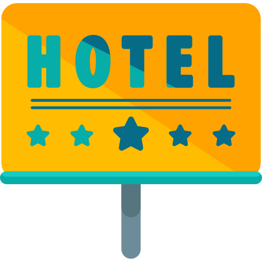 hotel Roundicons Flat icono