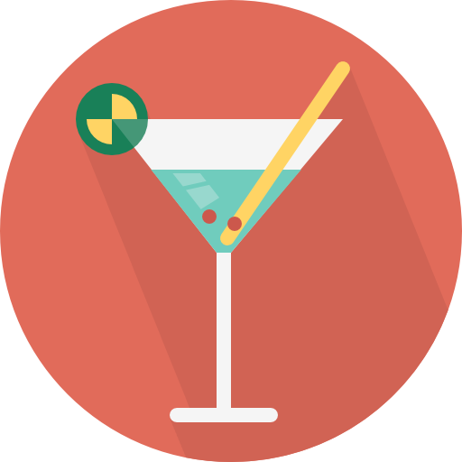 cocktail Pixel Perfect Flat icoon