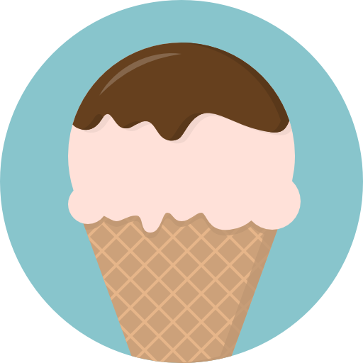 crème glacée Pixel Perfect Flat Icône