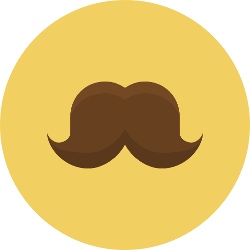 Mustache Pixel Perfect Flat icon