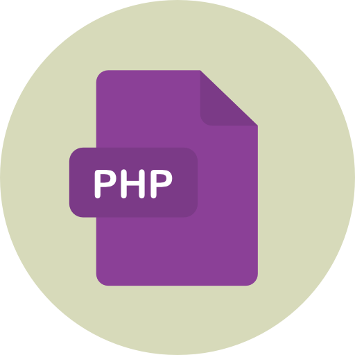 php Roundicons Circle flat icon