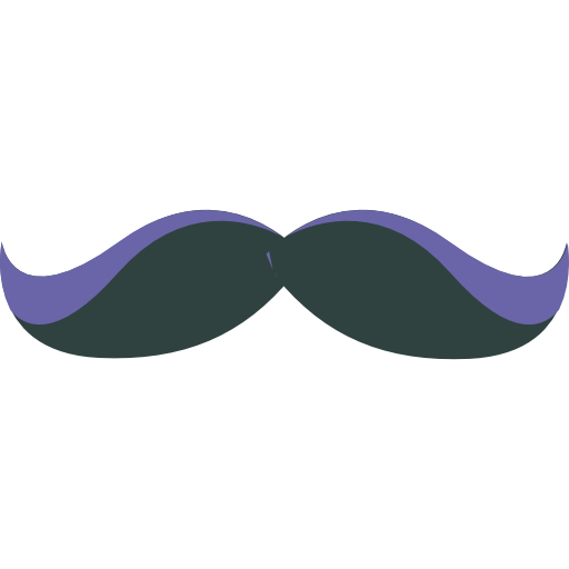 Moustache Roundicons Flat icon