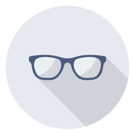 Reading glasses Dinosoft Circular icon